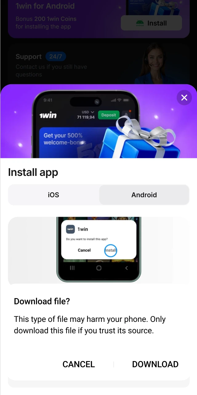 1win plinko android download how to get the 1win apk