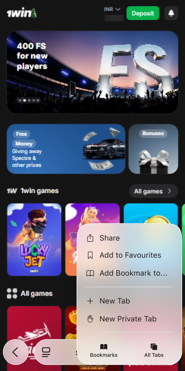 1win plinko ios download how to open the share menu
