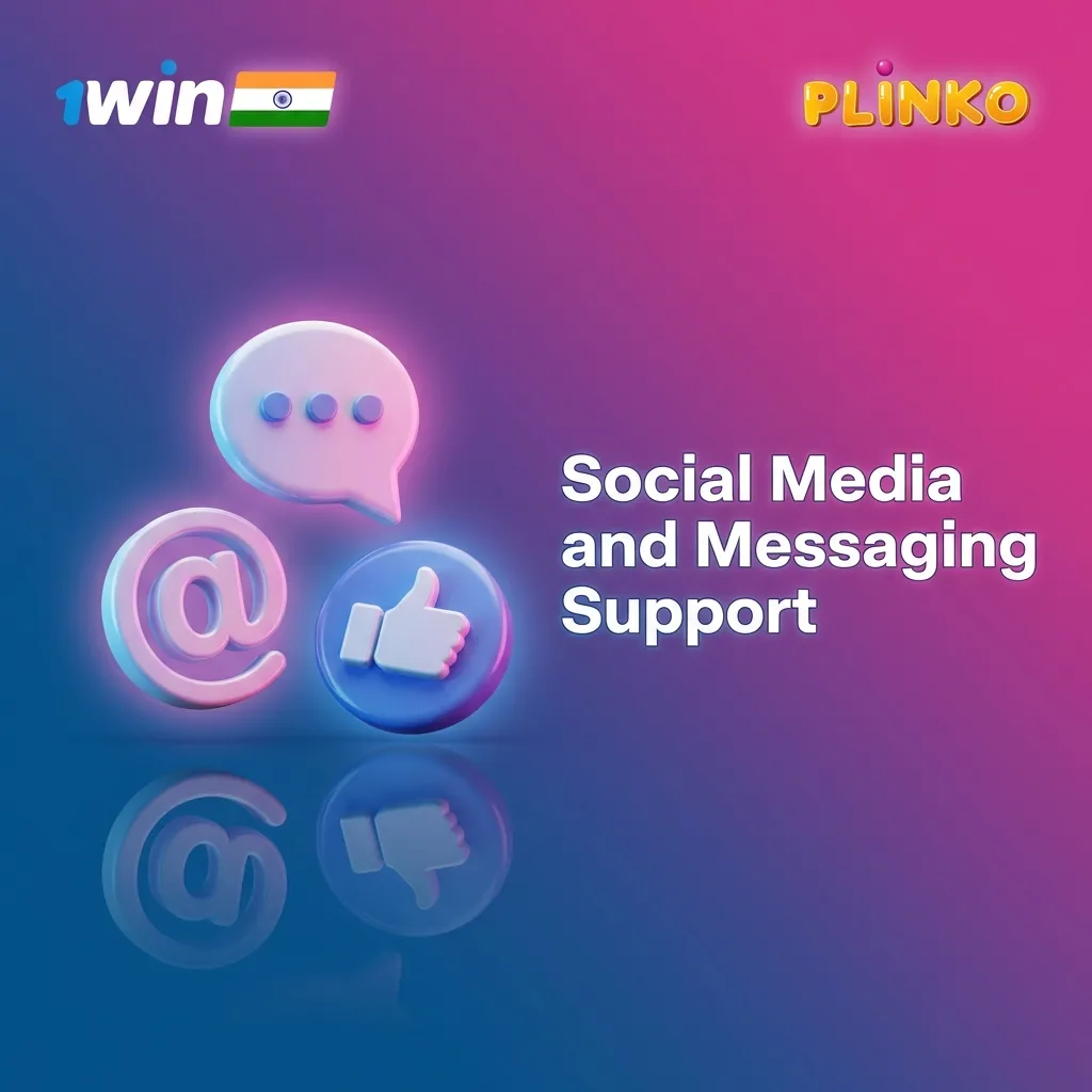 Illustration of customer support via WhatsApp, Telegram, and social media icons around a person messaging on a phone