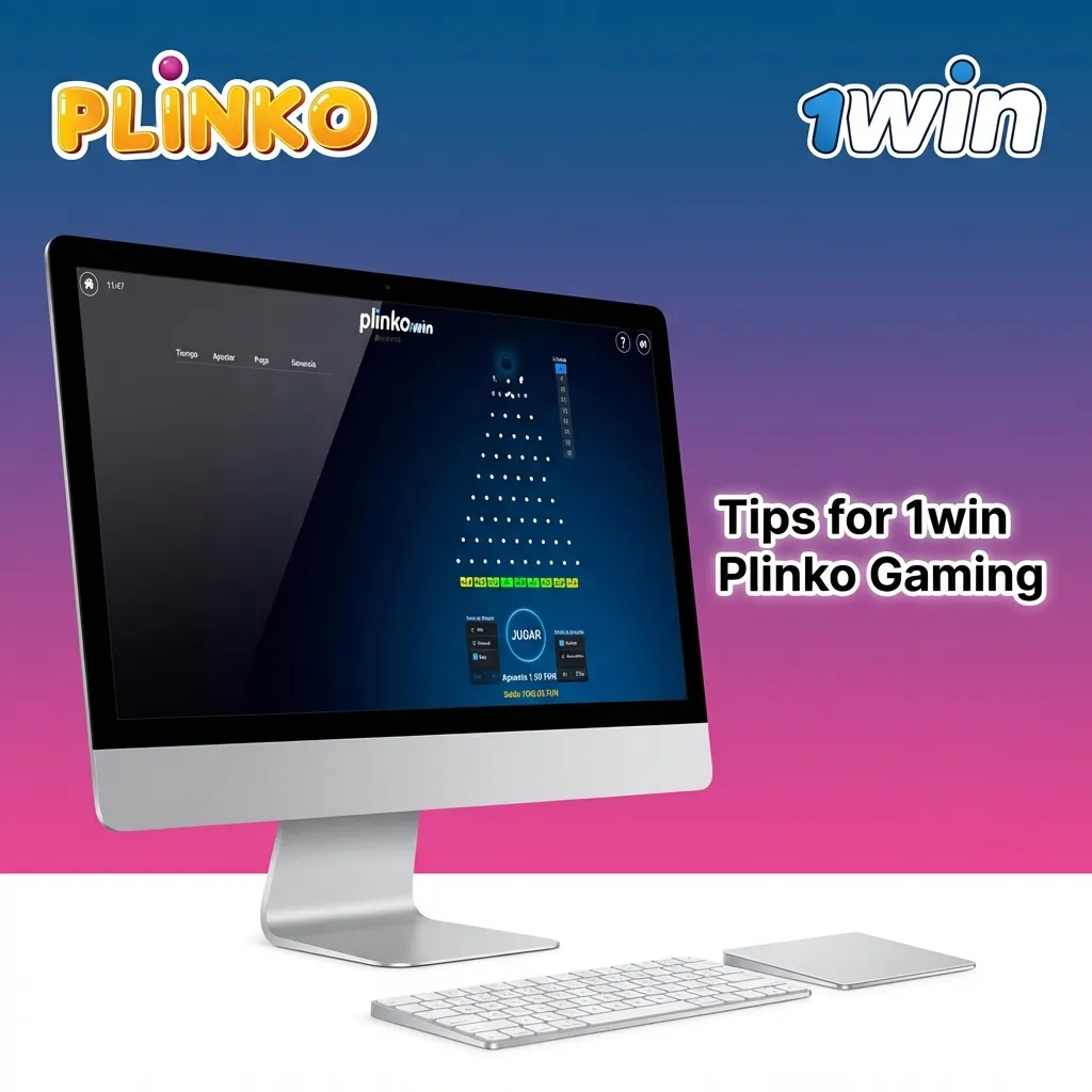 Illustrated guide of 1win Plinko tips for Indian players, highlighting demo mode, strategy, and bankroll control